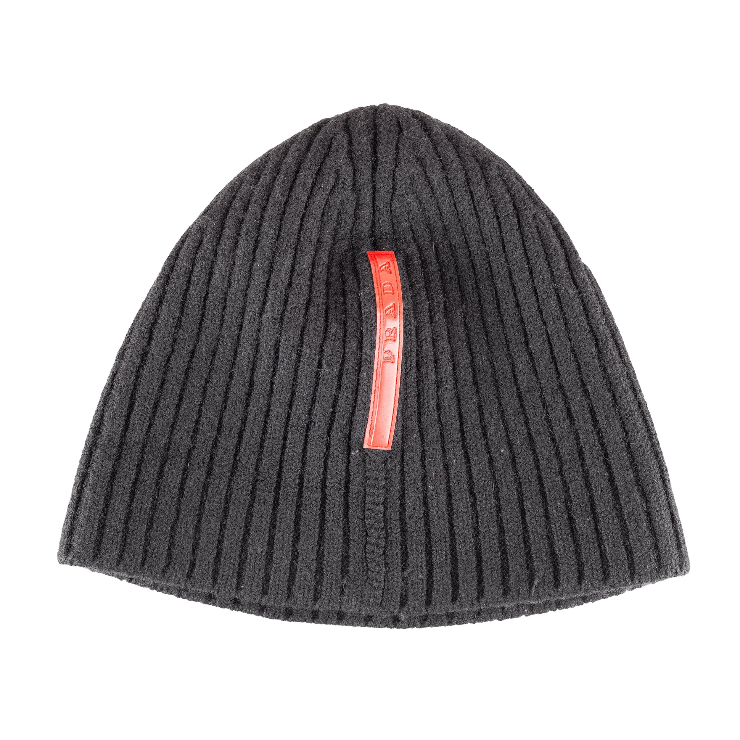 Prada Sport Black Vintage Knit Beanie – VOODOO WAREHOUSE