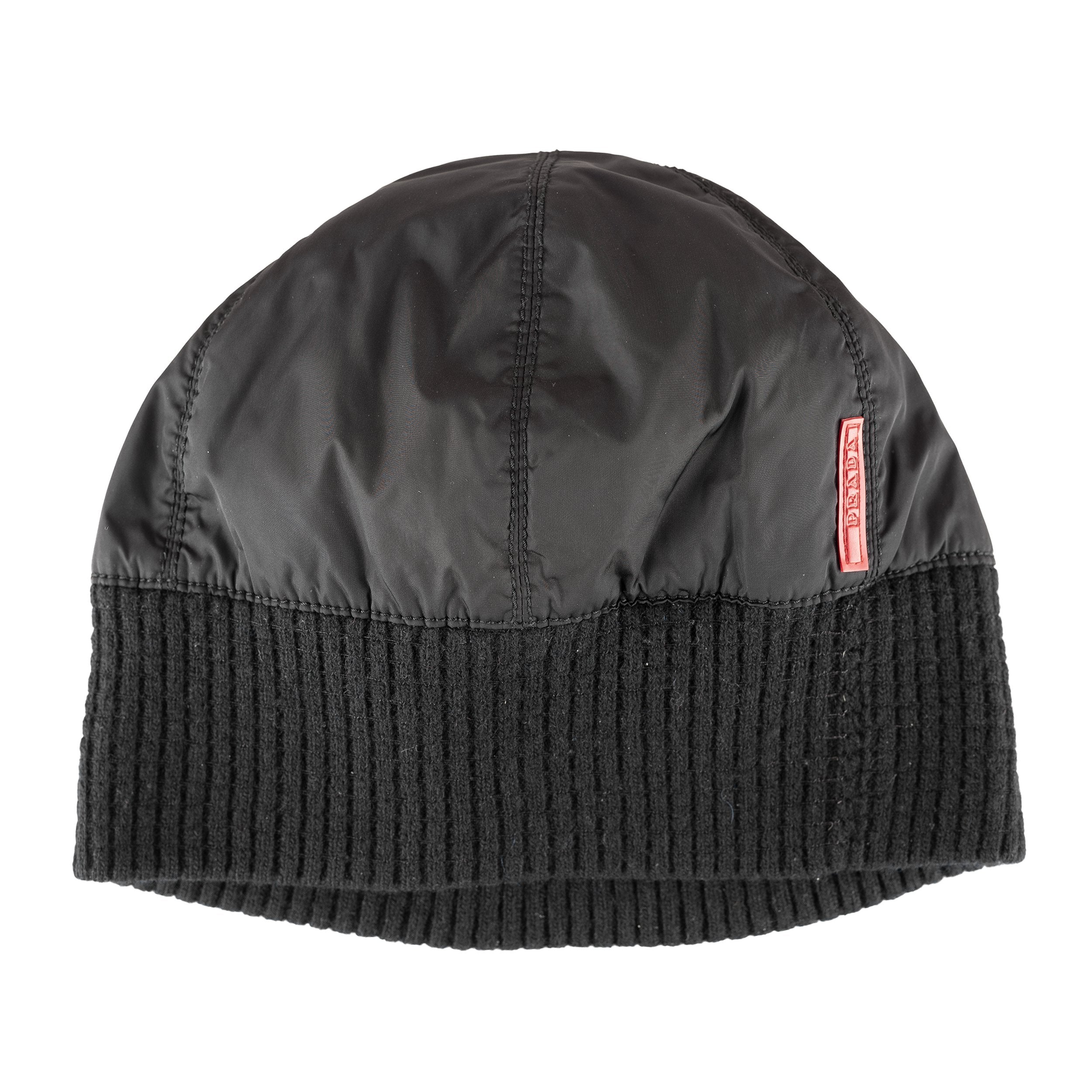 Prada Sport Black Nylon Knit Beanie – VOODOO WAREHOUSE