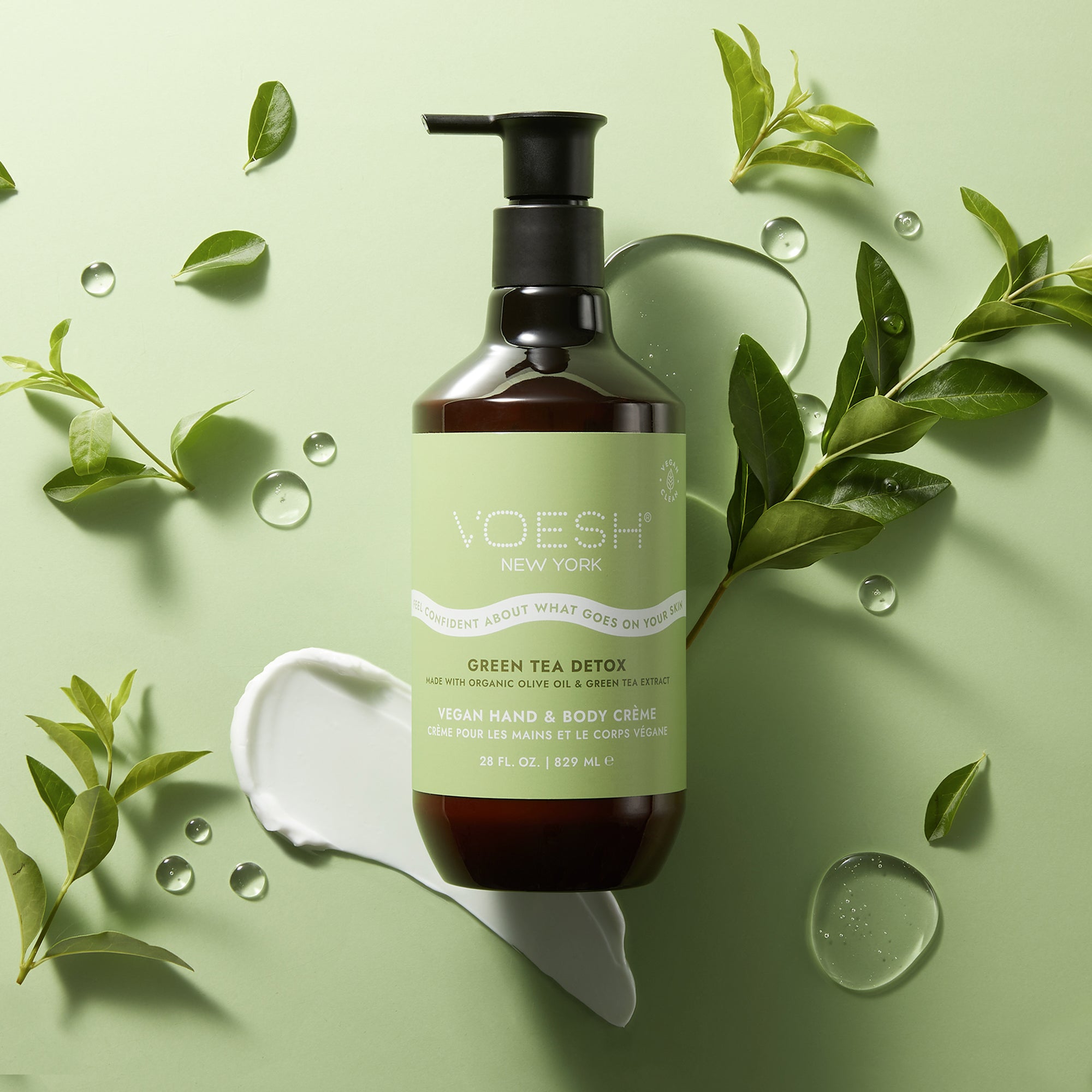 Green Tea Detox Vegan Hand & Body Crème 28 oz. | VOESH Professionals
