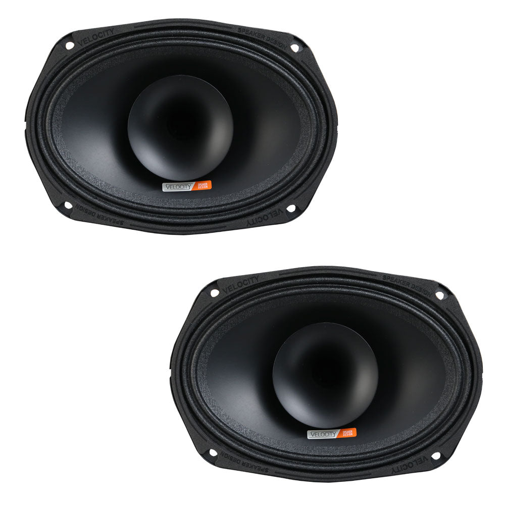Velocity RZ69H Full Range 6x9 Horn Loaded Coax 300W for Harley