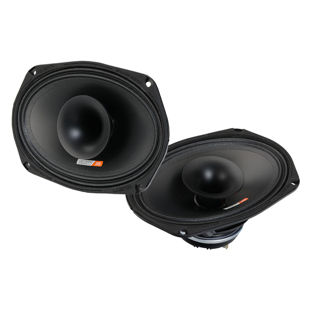 Velocity RZ69H Full Range 6x9 Horn Loaded Coax 300W for Harley