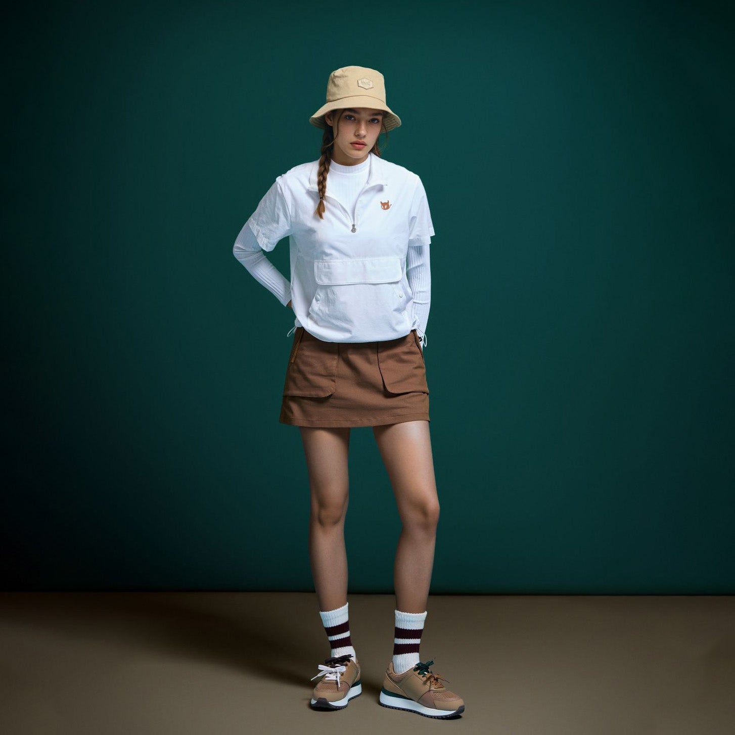 WOMEN ポケットディテールスカート ブラック