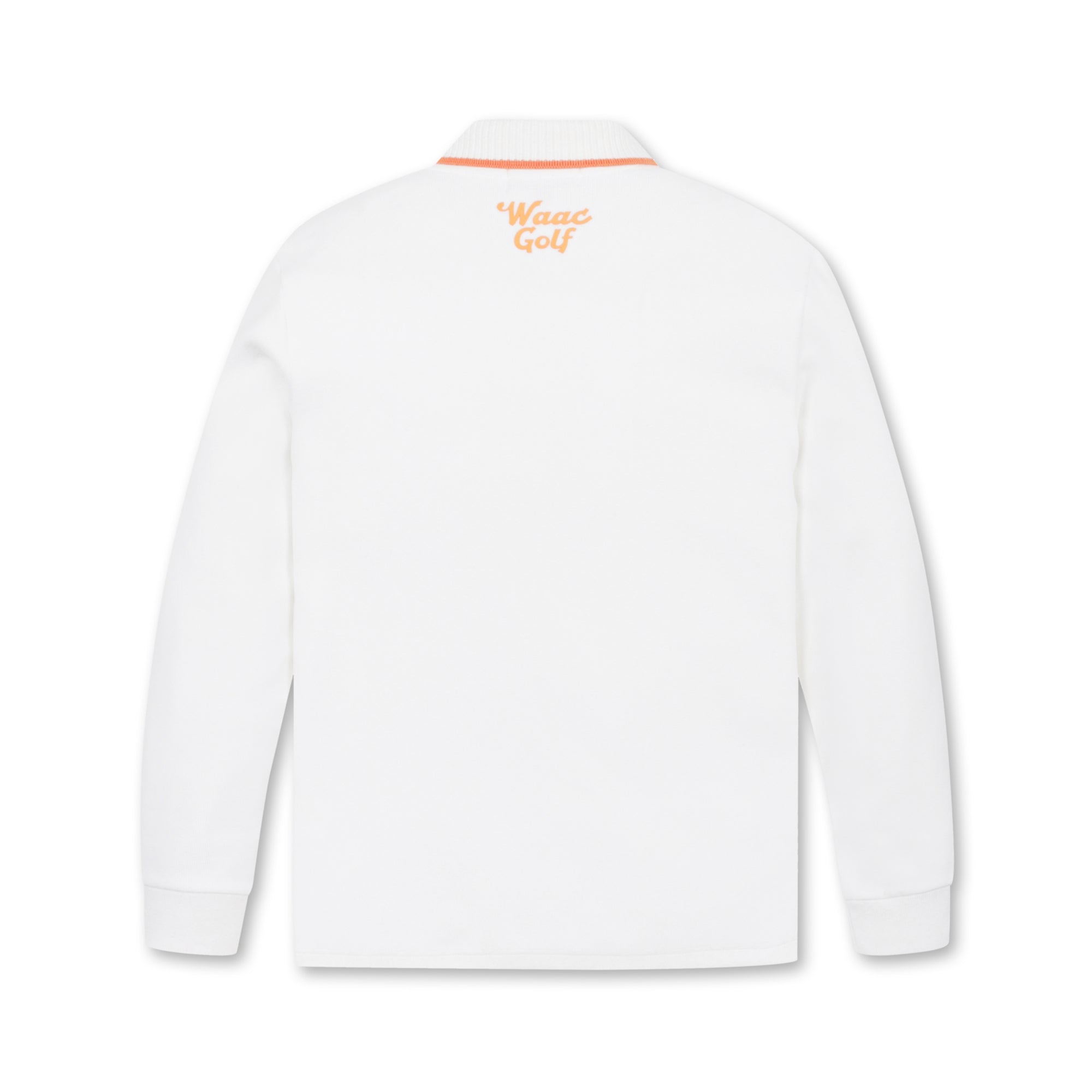 MEN リブカラーフリースポロシャツ アイボリー