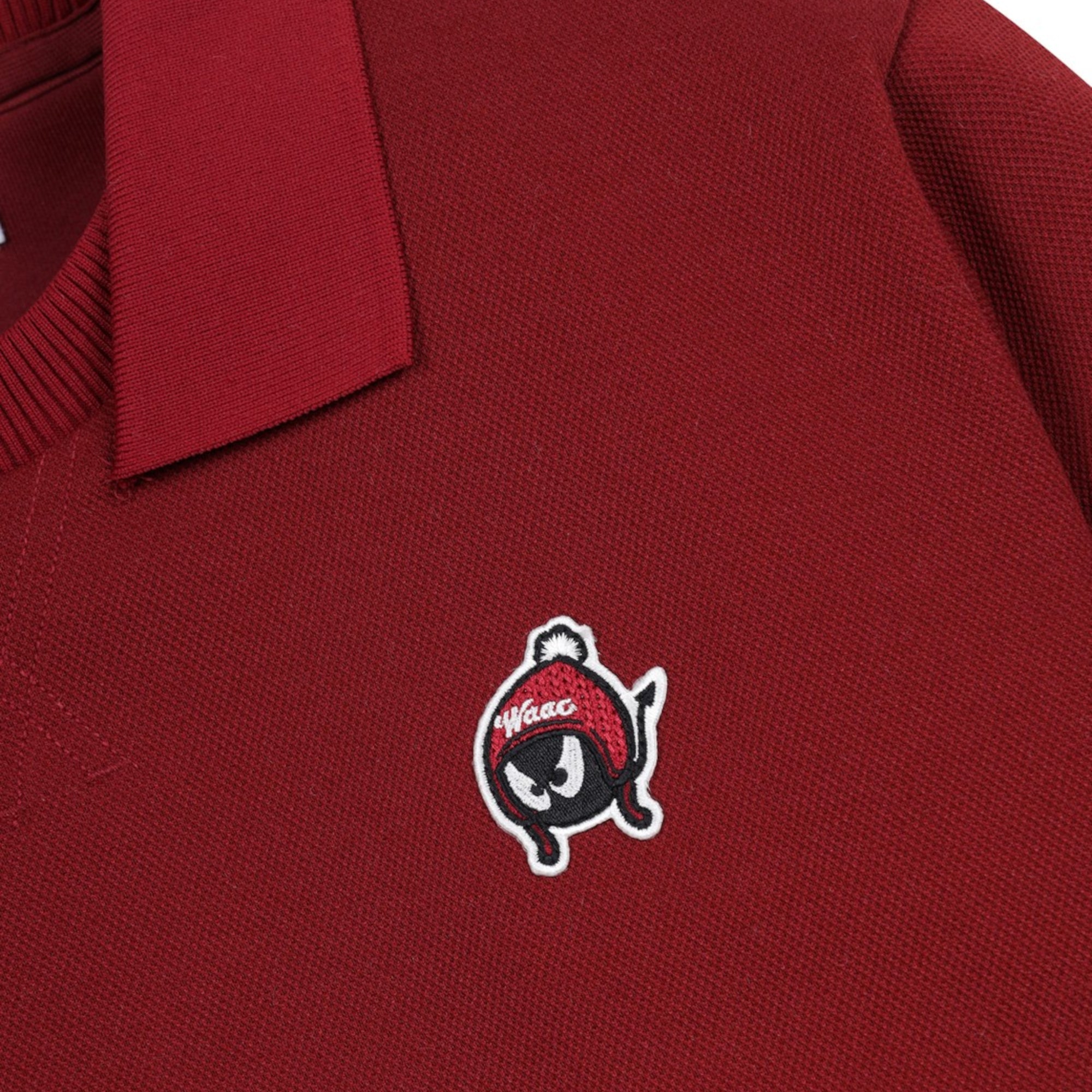 WOMEN カラーラインスウェットシャツ バーガンディ