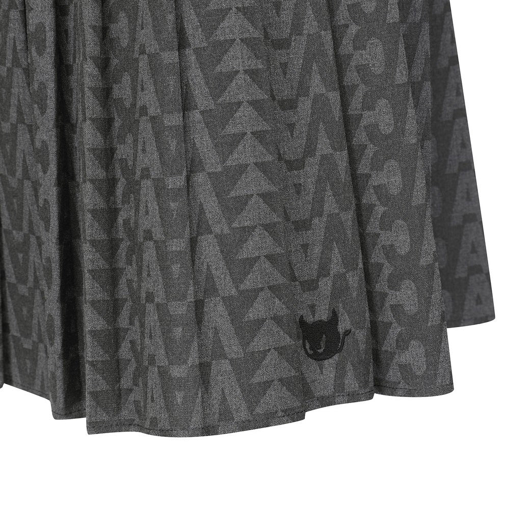 WOMEN プリーツキュロットスカート ブラック