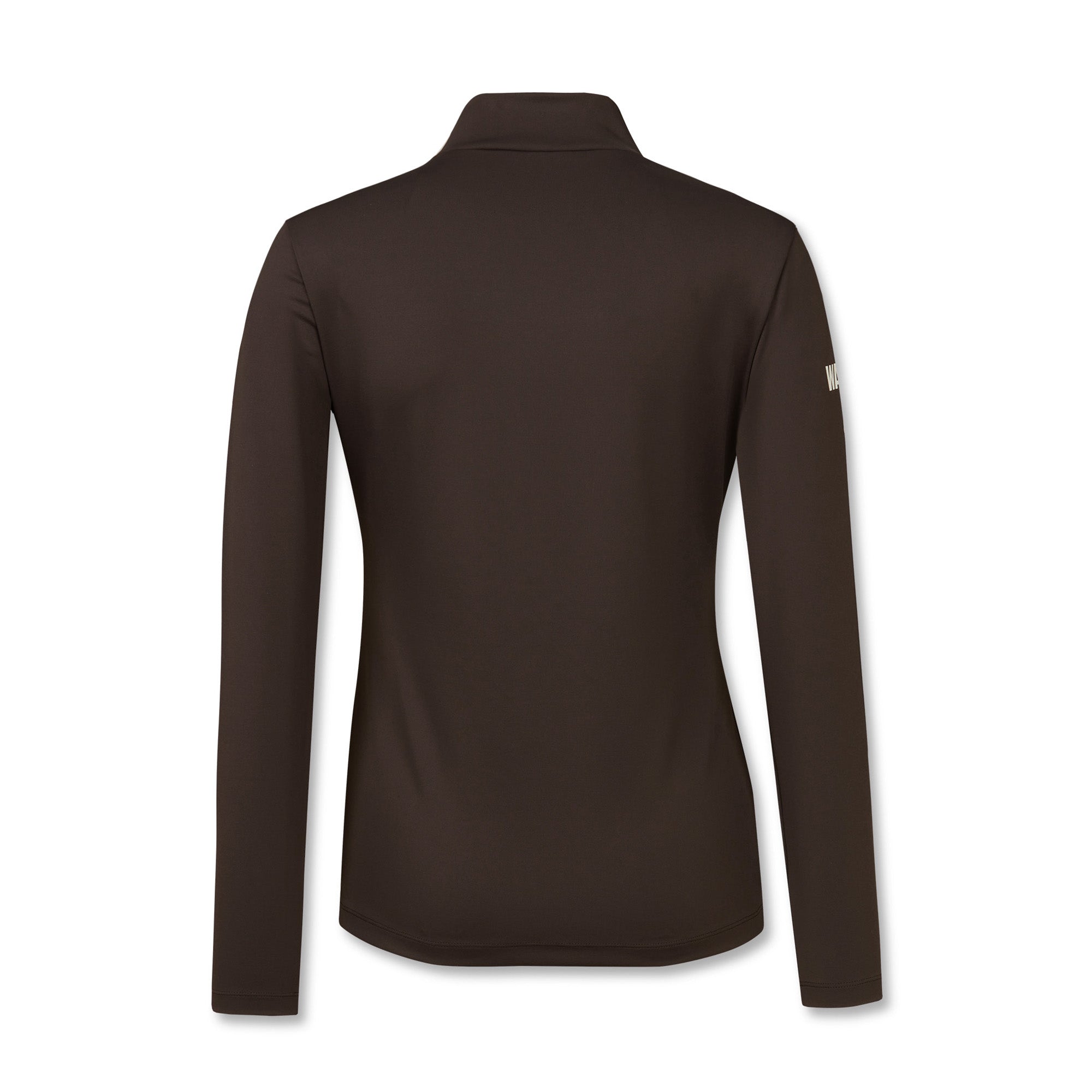 WOMEN ESSENTIAL モックネック ブラウン