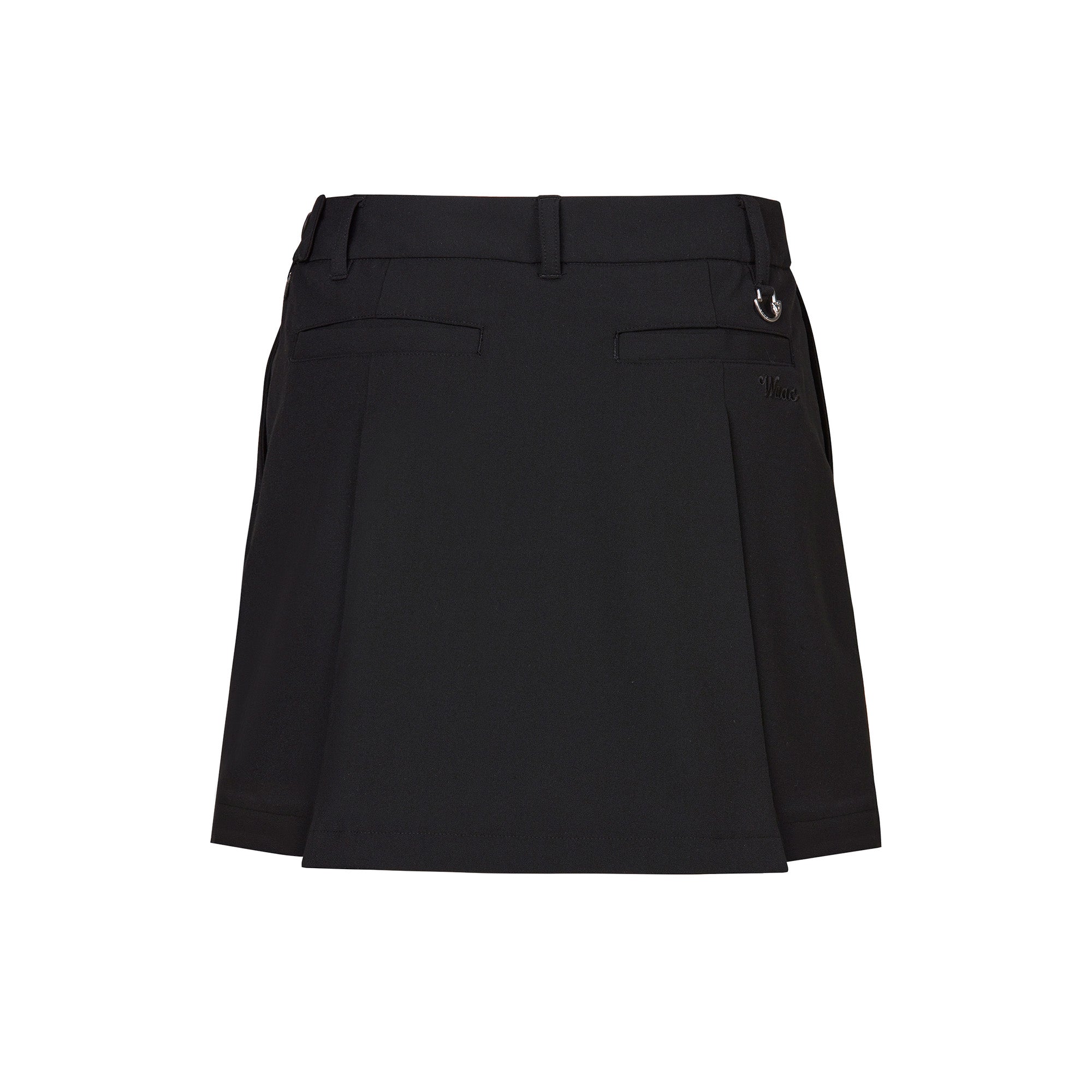 WOMEN タックプリーツスカート ブラック