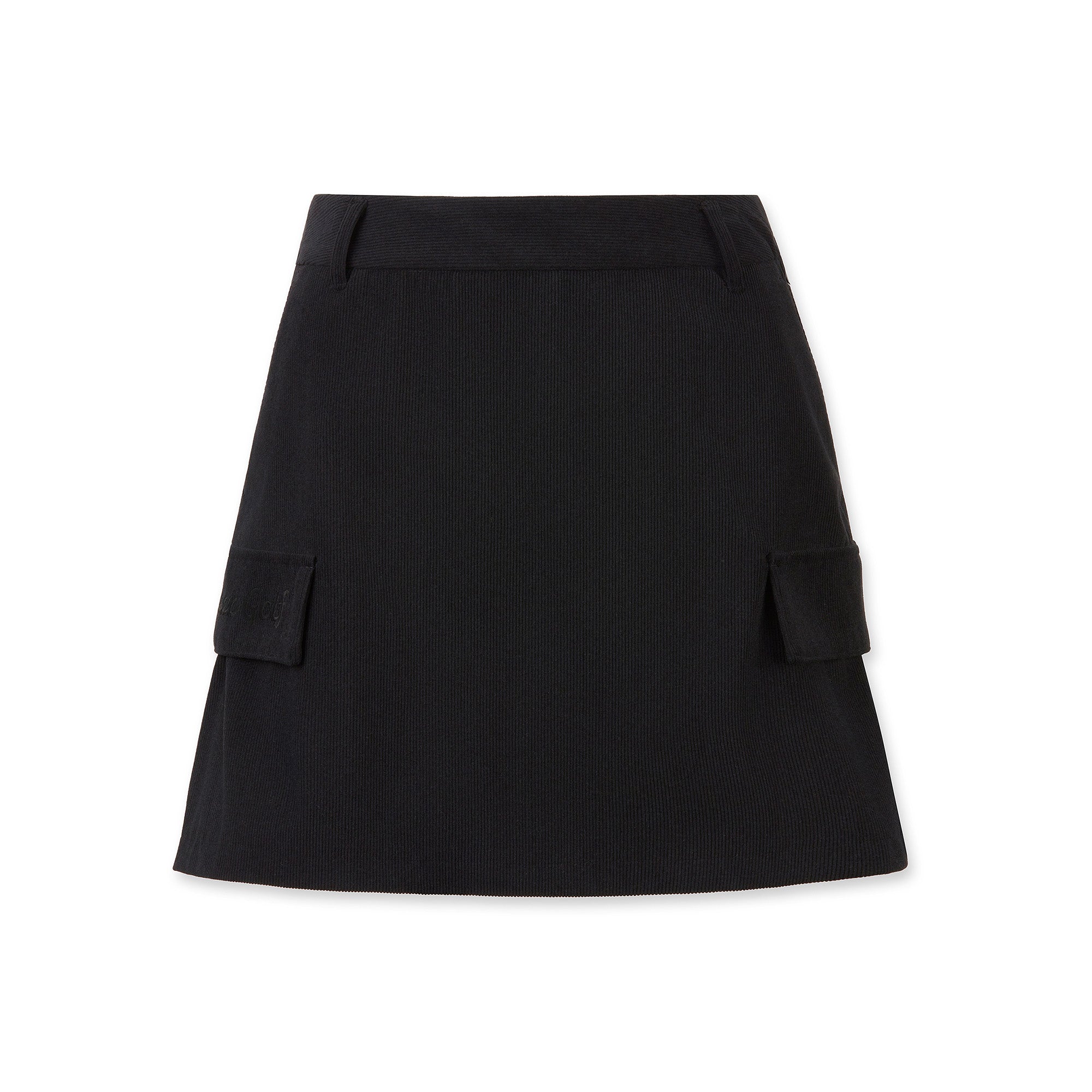 WAAC ブラック プリーツスカート WOMEN タックプリーツスカート ブラック