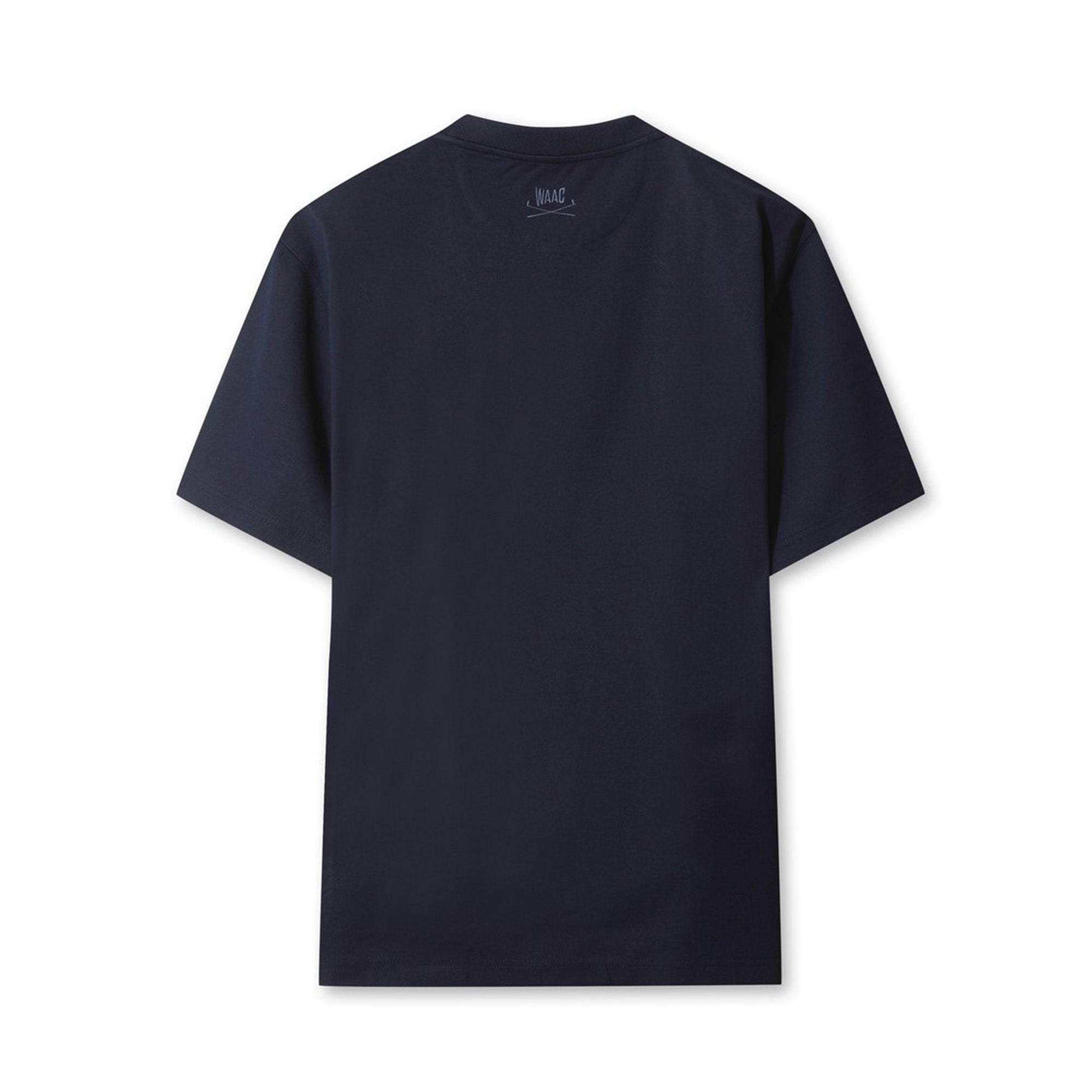 WAAC X JONES】MEN グラフィッククルーネックTシャツ ネイビー