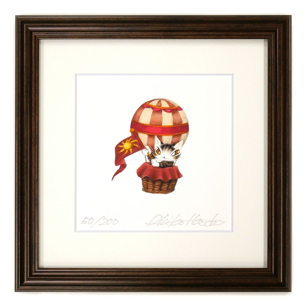 版画 ダヤン気球に乗る | わちふぃーるどオンラインショップ