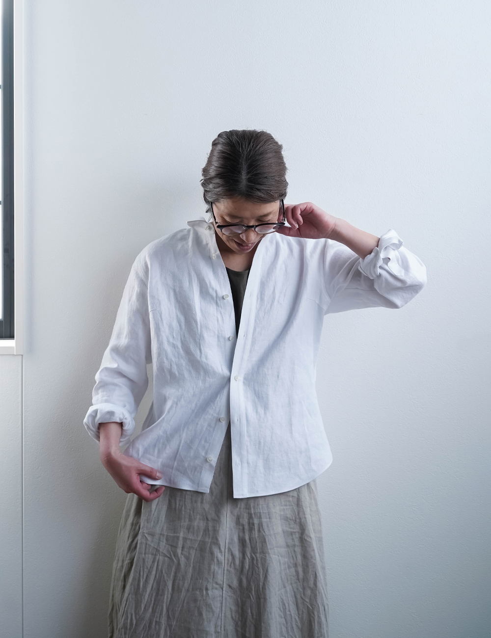 プレミアム】 Linen Shirt wafu史上最高の上質リネン シャツ