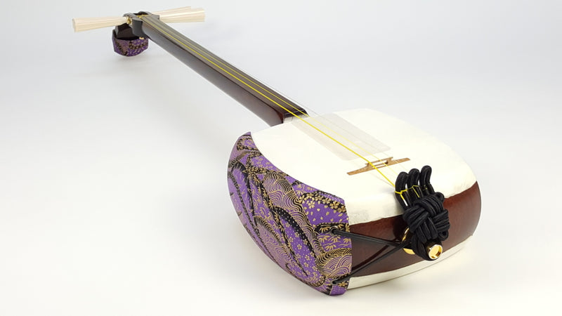 高級 紫檀 細棹三本継 三味線 鼈甲バチ + ソフトケース付き｜Yahoo