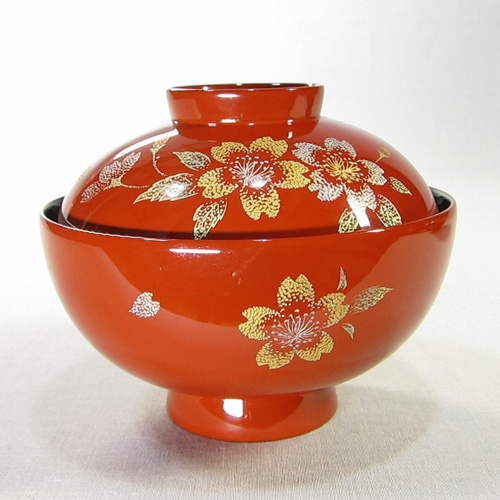 輪島塗漆器の工房直販 輪島塗太郎 / 輪島市 塗太郎 / 蓋つき椀 手彫り沈金