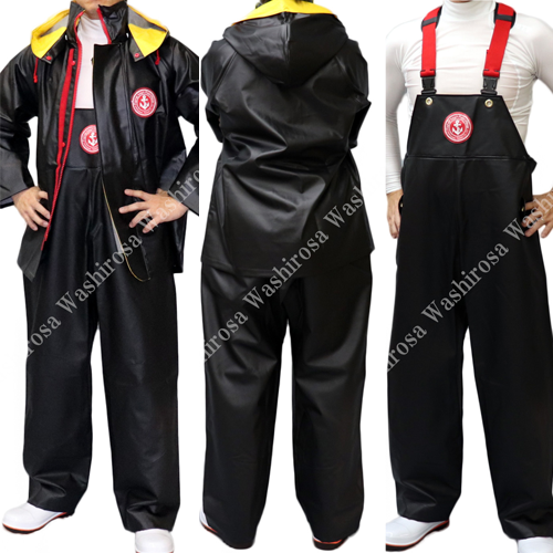 タフシリーズ BLACK BLUE クラフテル 上下セット ｜ 漁師カッパ専門店