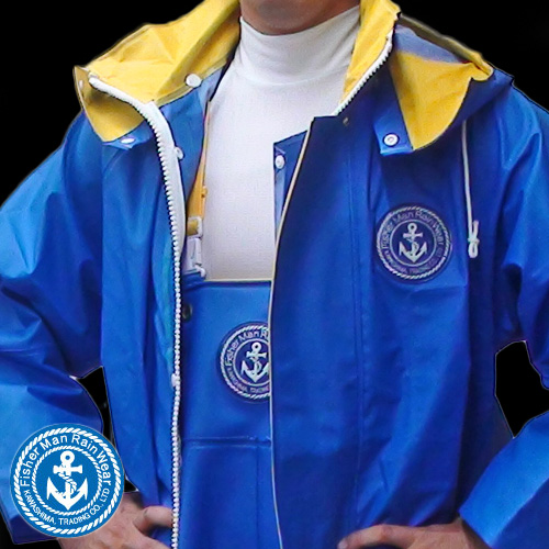 タフブルー BLUE クラフテル ジャンパー ｜ 漁師カッパ専門店 Washirosa