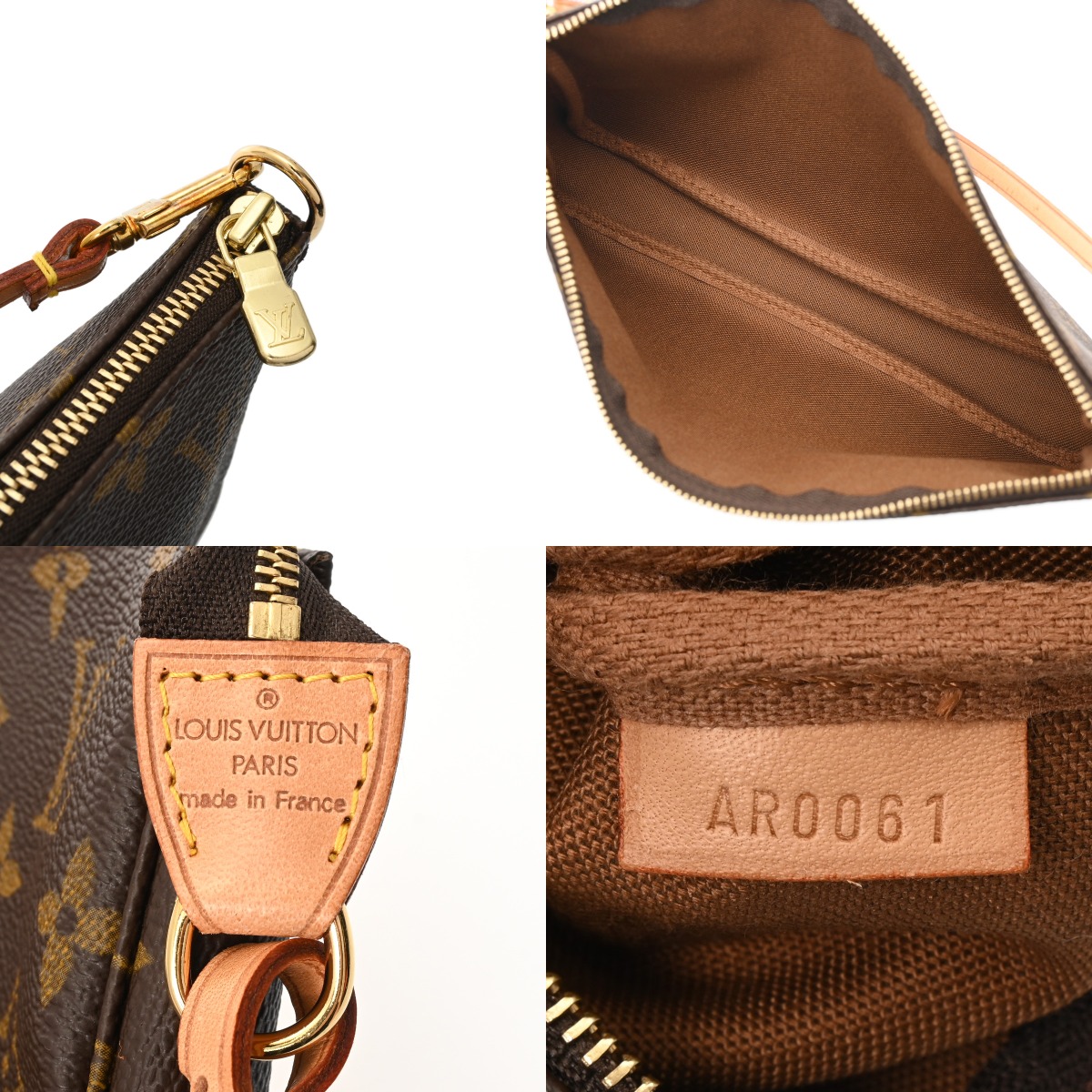 ルイ ヴィトン モノグラム ポシェット アクセソワール ブラウン M51980