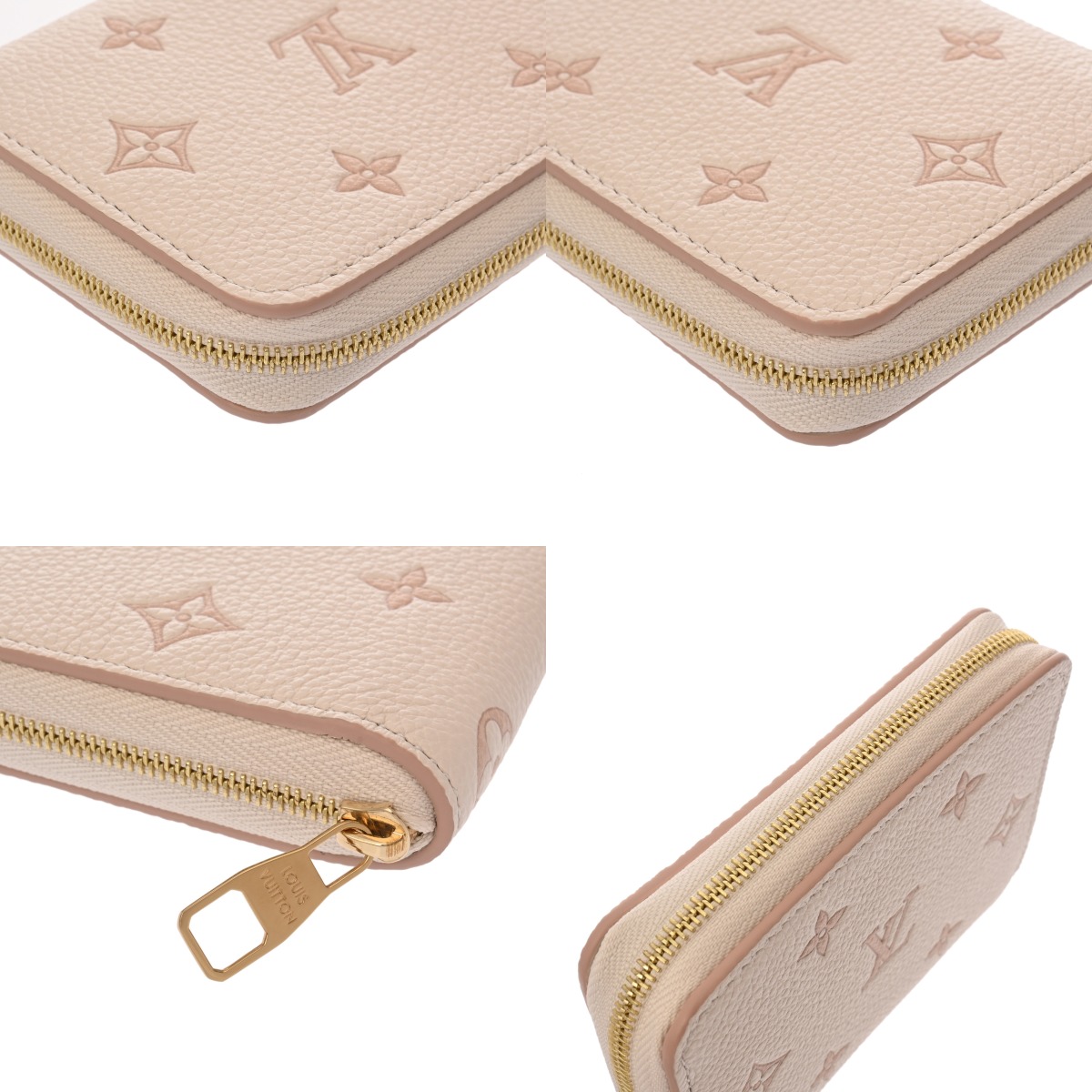ルイヴィトン モノグラムアンプラント ジッピーコインパース ベージュ