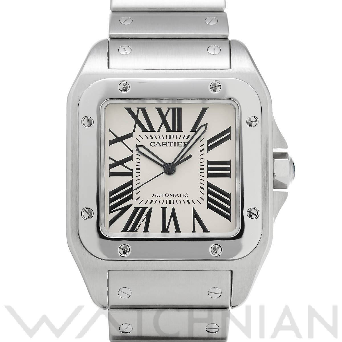 カルティエ / CARTIER サントス 100 LM W200737G シルバー メンズ 時計