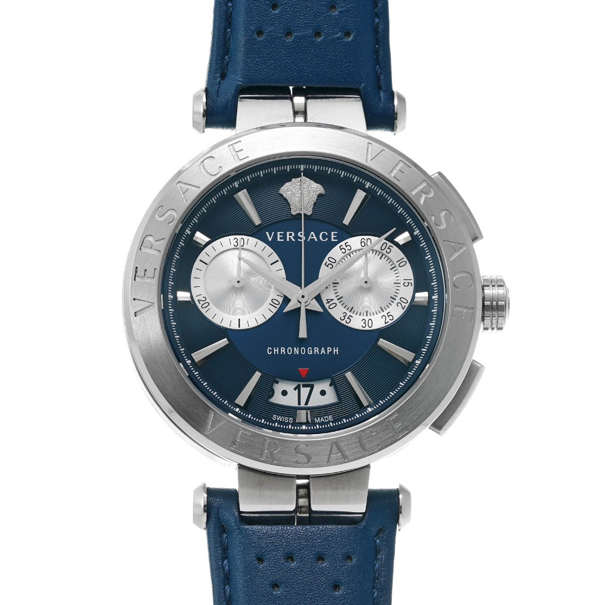 ヴェルサーチ アイオン メデューサ クロノグラフ VE1D ブラック/ブルー