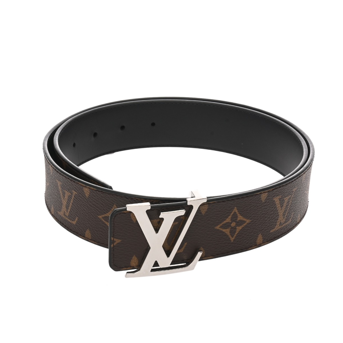 ルイ ヴィトン モノグラム ベルト LV イニシャル 40MM #90 ブラウン
