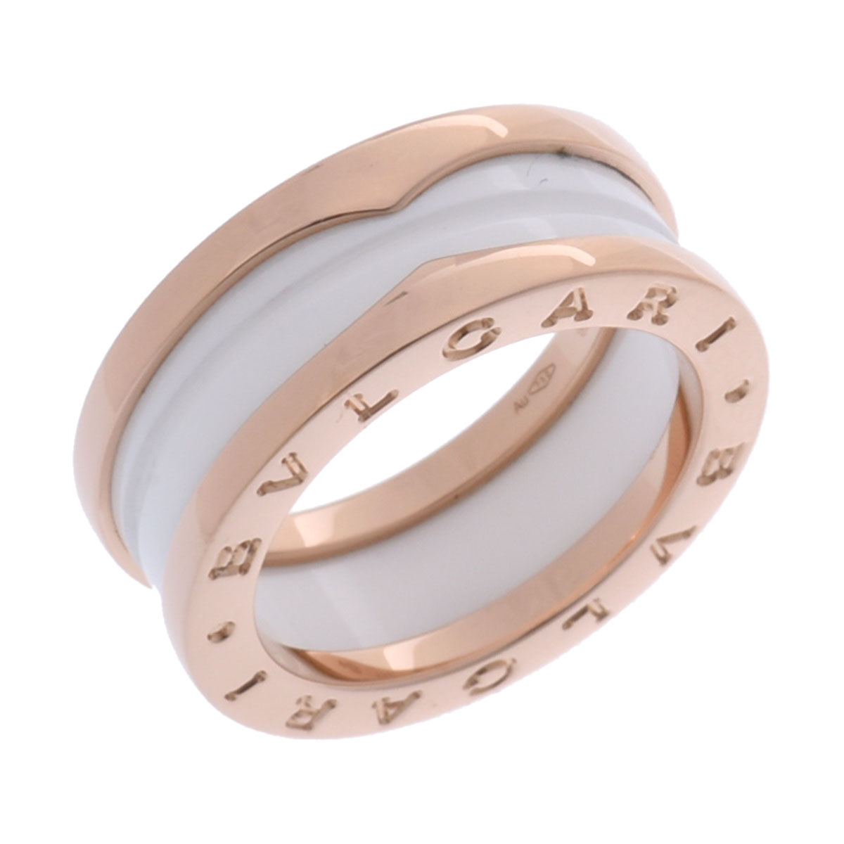 ブルガリ B-ZERO1 リング #53 ゴールド K18ピンクゴールド PG/ホワイト