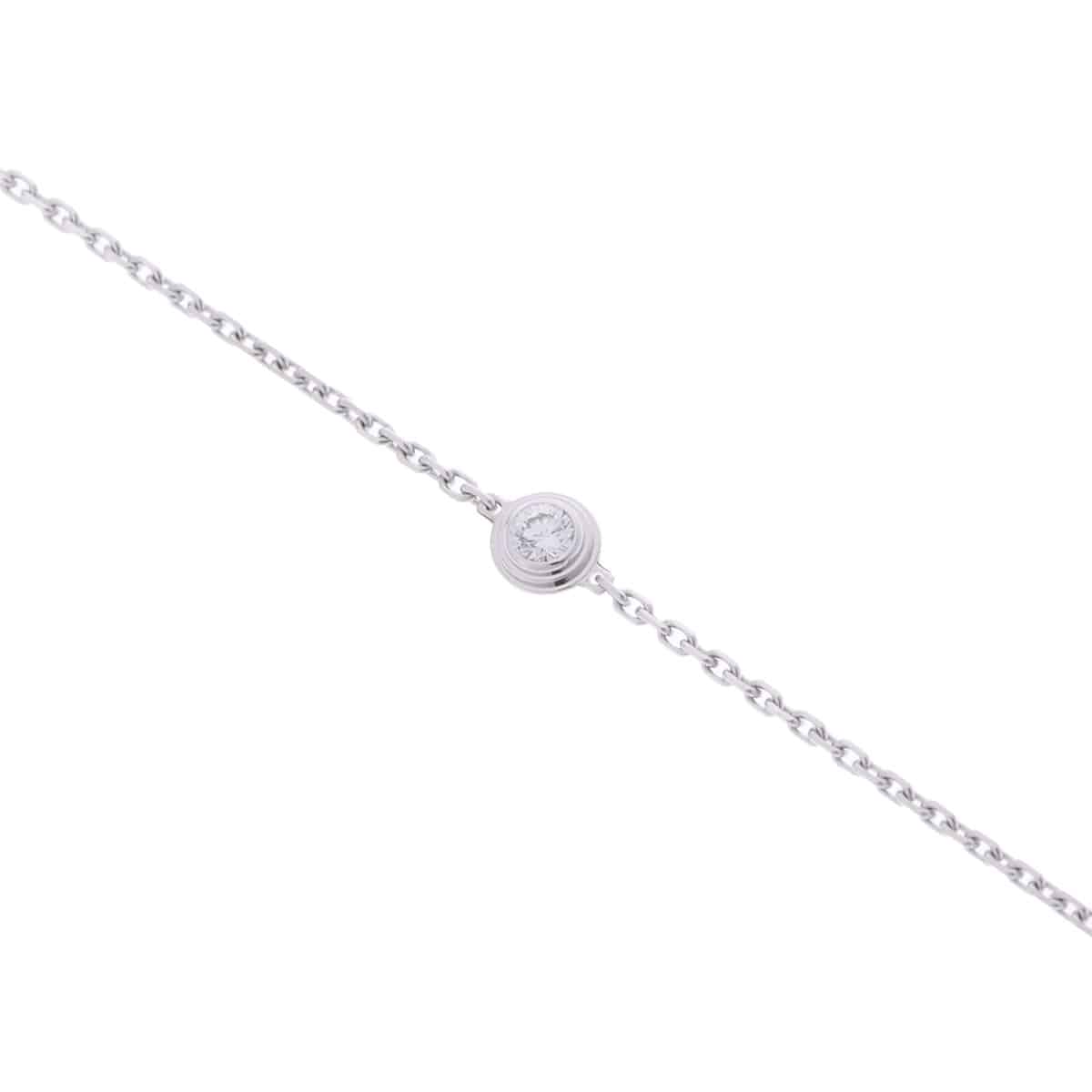 カルティエ ダムールブレスレット XS シルバー K18ホワイトゴールド WG