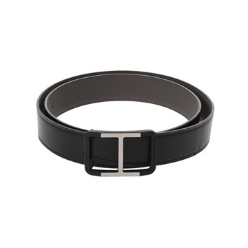 エルメス ベルトバックル＆リバーシブルベルト #85 ブラック/エタン