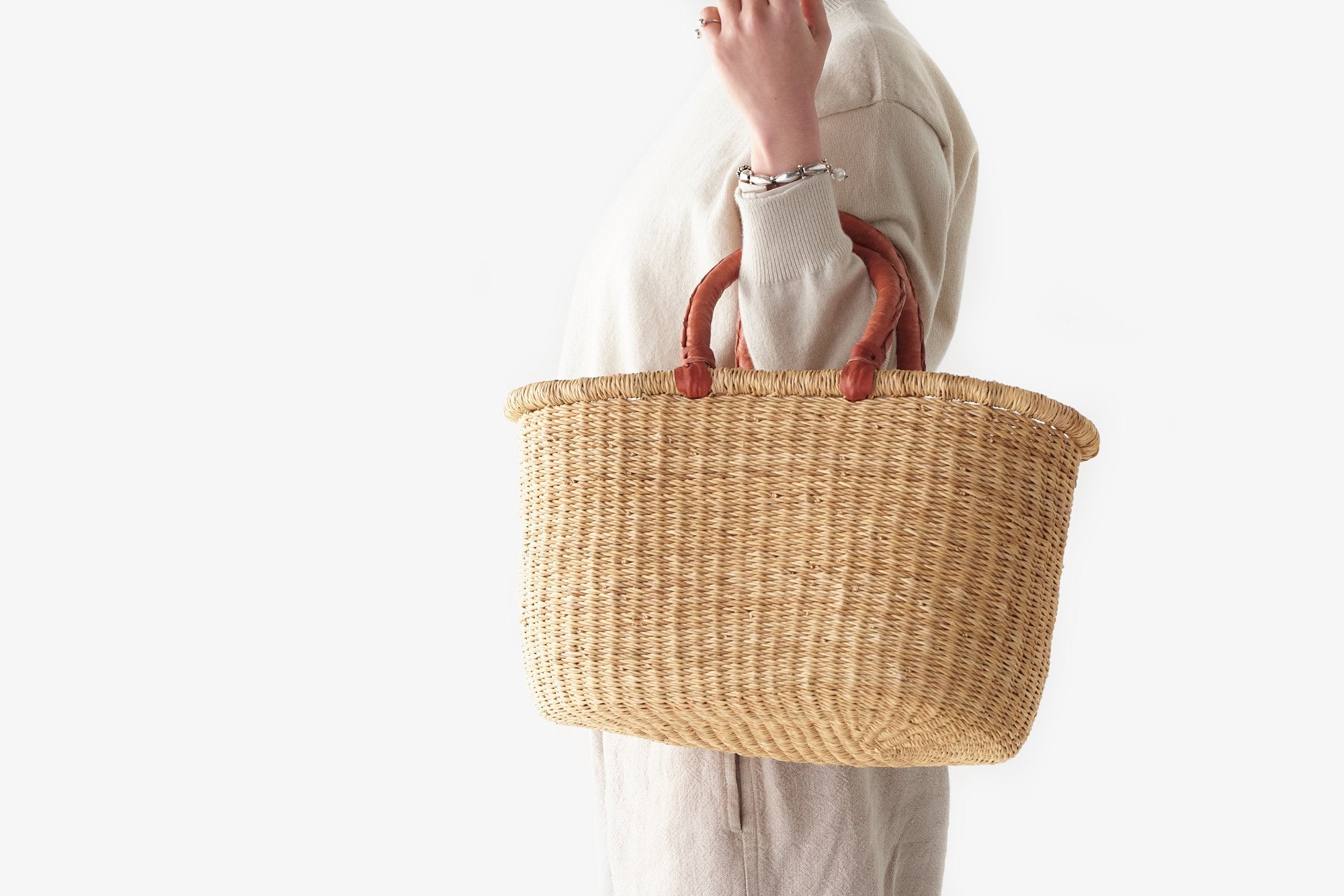 ブルキナバスケット 二本手｜松野屋