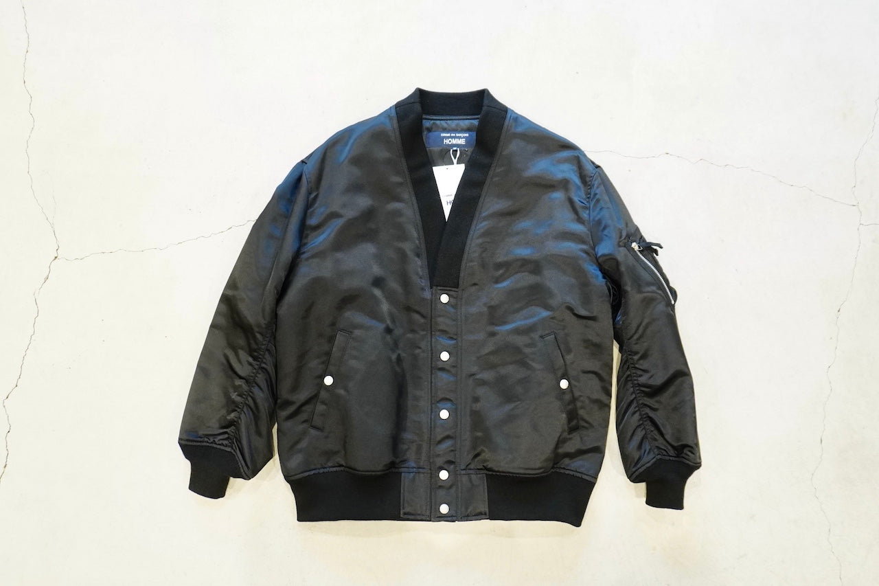 COMME des GARCONS HOMME　ナイロン　ノーカラージャケット MORE SALE! <40% OFF>COMME des GARCONS HOMME / 綿ナイロン
