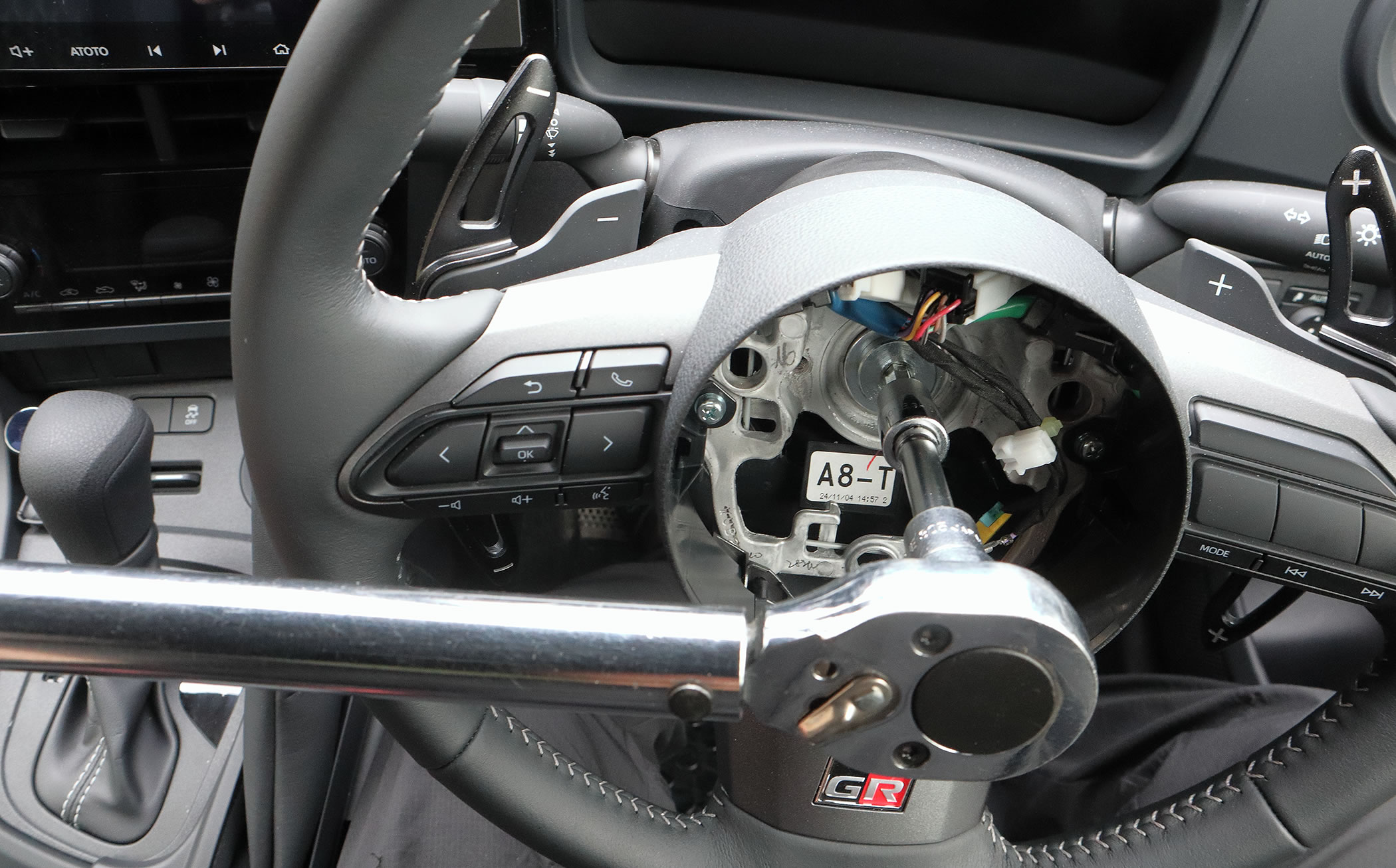 GRヤリスRC(GXPA16) 純正ステアリングの延長3