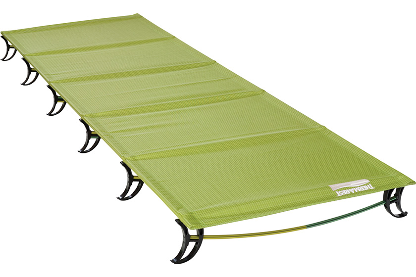 サーマレストのウルトラライトコットがさらに軽く、暖かくなって新登場