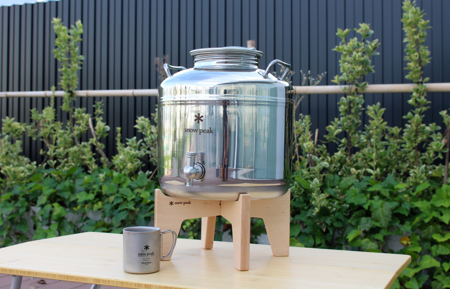 peak ステンジャグ ウォータージャグ 木製スタンド スノーピーク peak