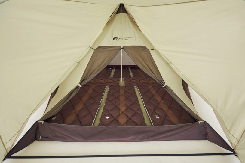 多人数キャンプもお任せ！ 大空間を実現した、ロゴスの新型ティピー
