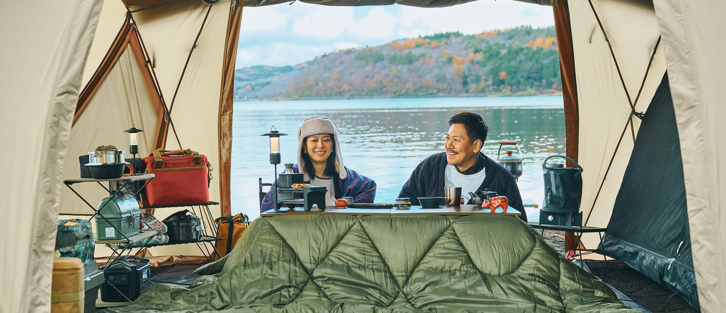 アルペンアウトドアーズから“和”ウトドアな新アイテム「こたつユニット