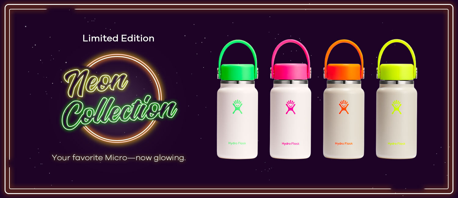 ハイドロフラスクの今夏限定コレクションにネオンカラーが鮮やかに登場