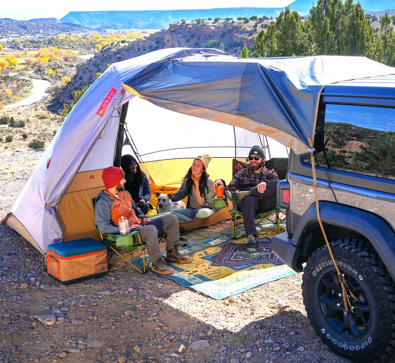 ケルティからカーサイドテント&タープの真打ちが登場！ マルチに使える