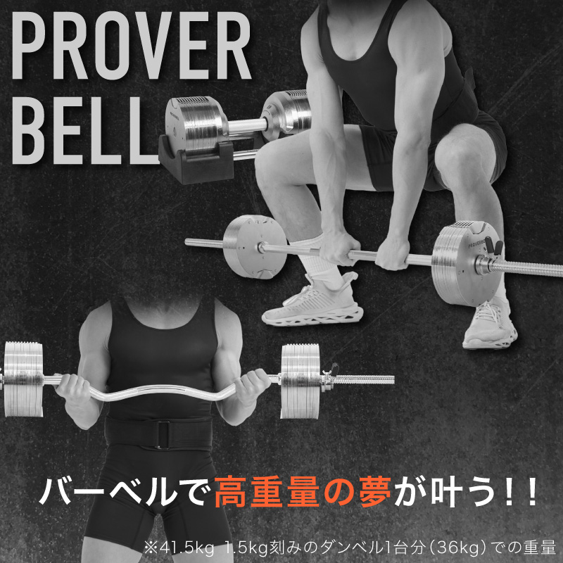 フレックスベル・プロバーベル専用のバーベルシャフト2種（EZ