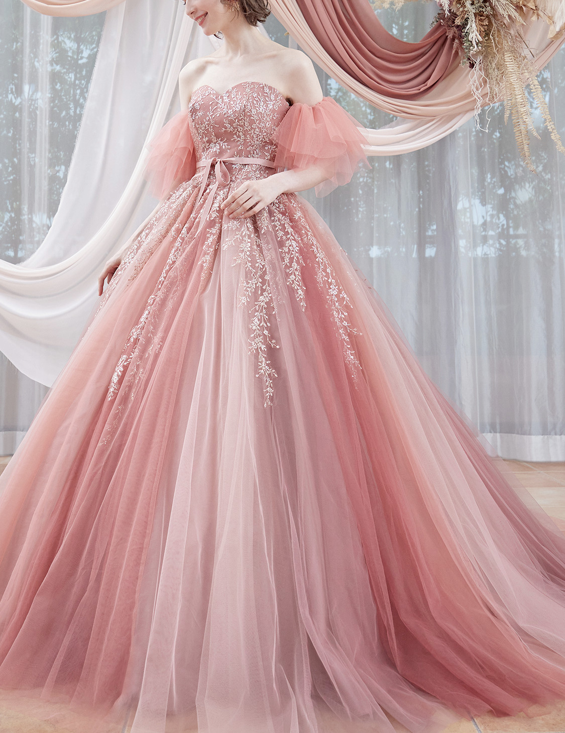 ベリージェネ オーダードレス！ゆったりの方も。138 ピンクのドレス