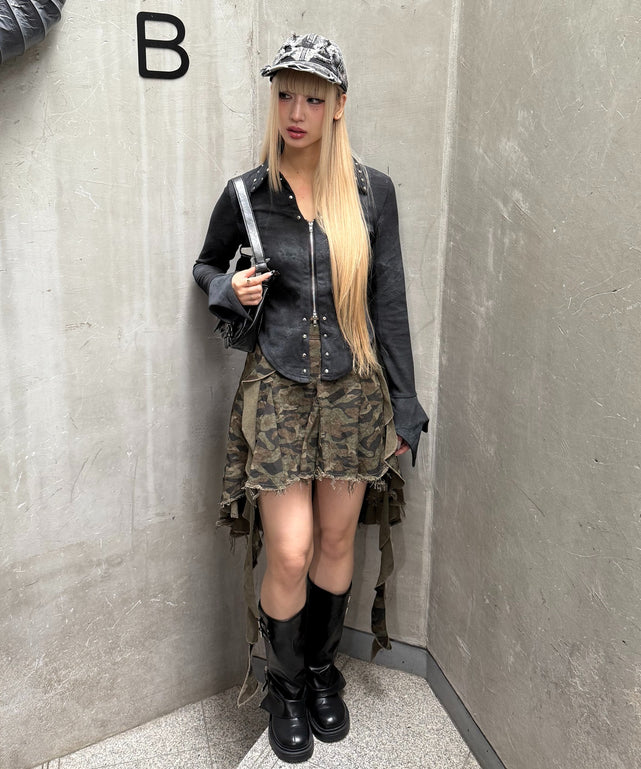 カモフライレヘムミドルスカート – WEGO ONLINE STORE