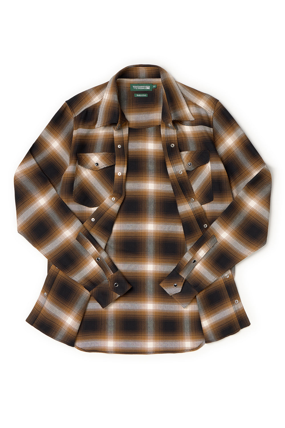 Shirt 05 in Ombre Check Espresso Bark – Westhofen Works