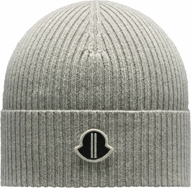 Moncler × Rick Owens Logo Cashmere Beanie Hat | WHAT'S ON THE STAR?