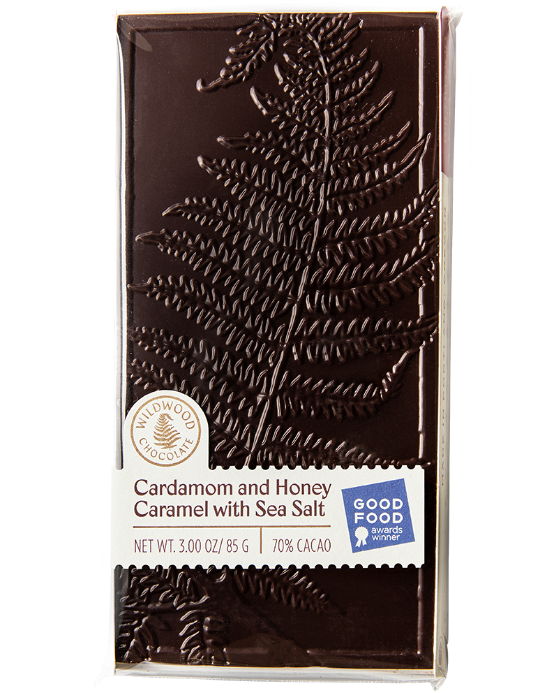 Cardamom and Honey Caramel with Sea Salt | Wildwood Chocolate