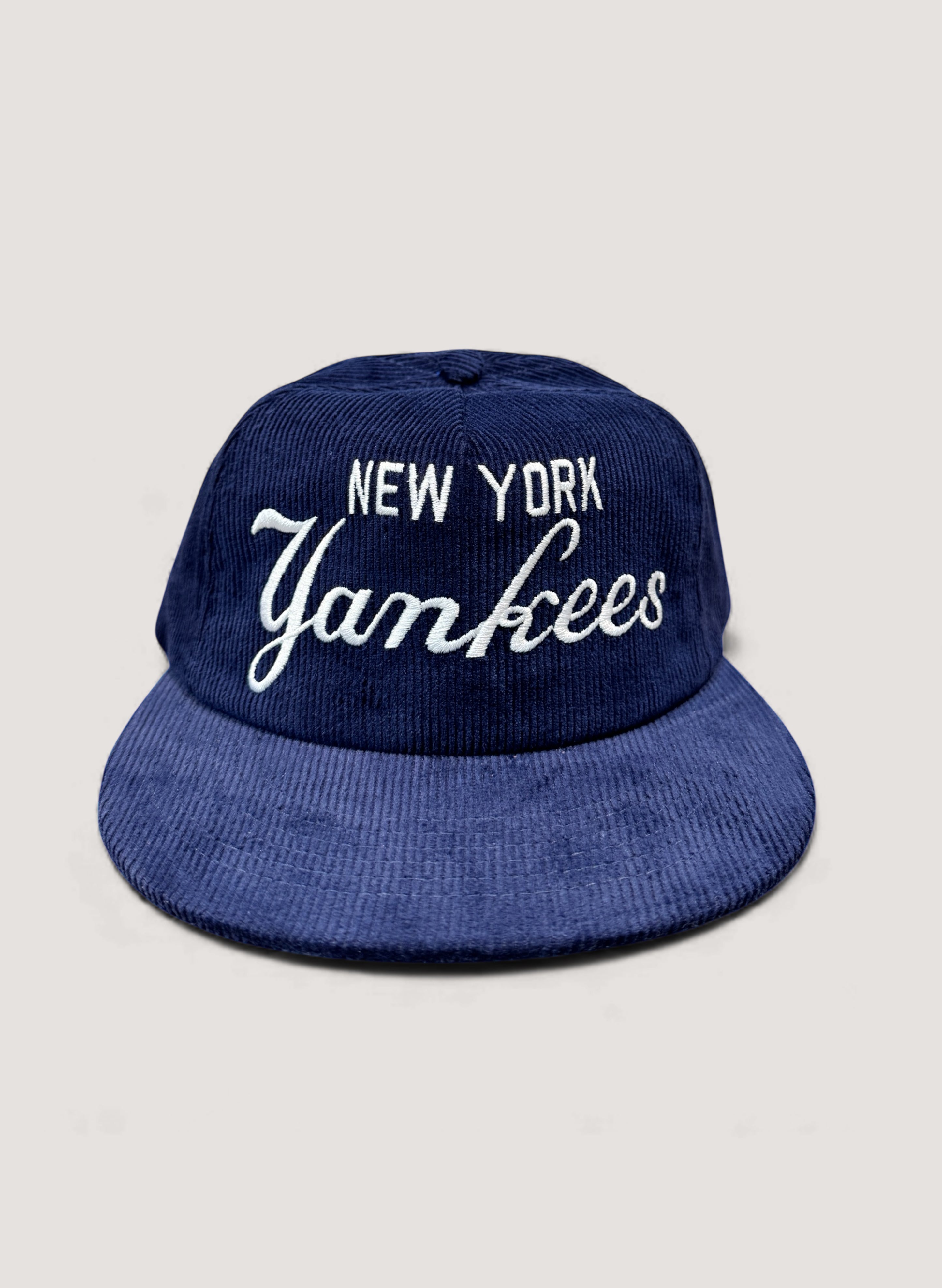 Uncle Jay's Vintage NY YANKEES CORDUROY CAP NAVY/WHITE (UNCLE-004