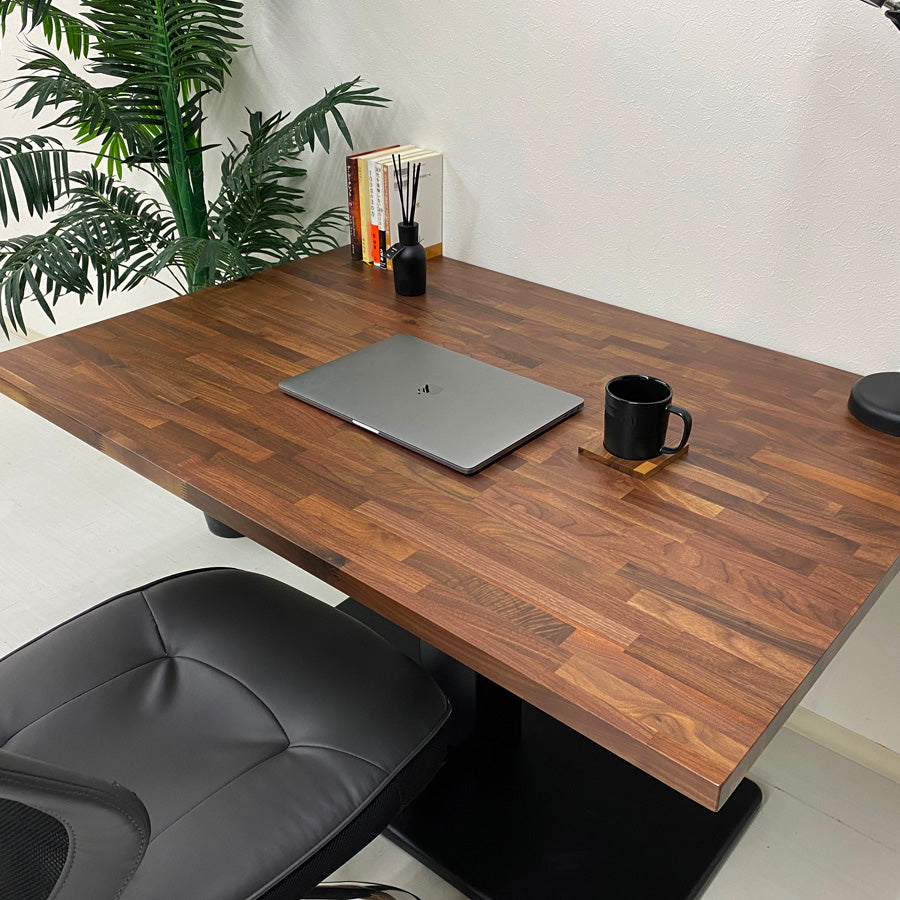 昇降テーブル リフティングテーブル 120×80cm ウォールナット – Wooden