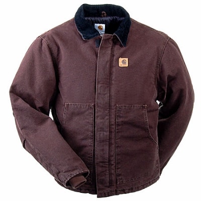 Carhartt J22DKB Dark Brown Traditional Sandstone Lined Jacket