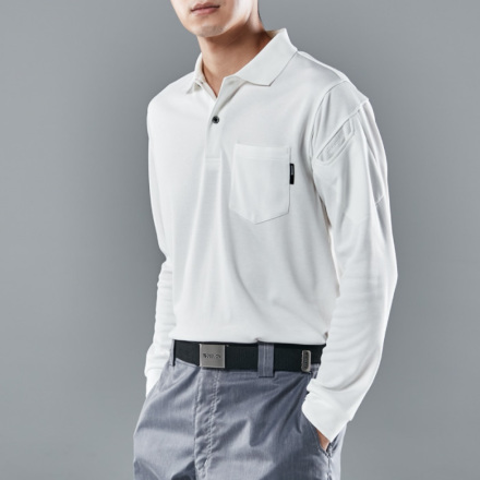 TS Design] 2275 TecRecyc ロングスリーブポロシャツ