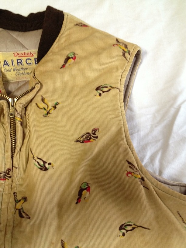 DUXBAK “AIRCEL” VEST DUCK PRINT (1960's) | workwear and more