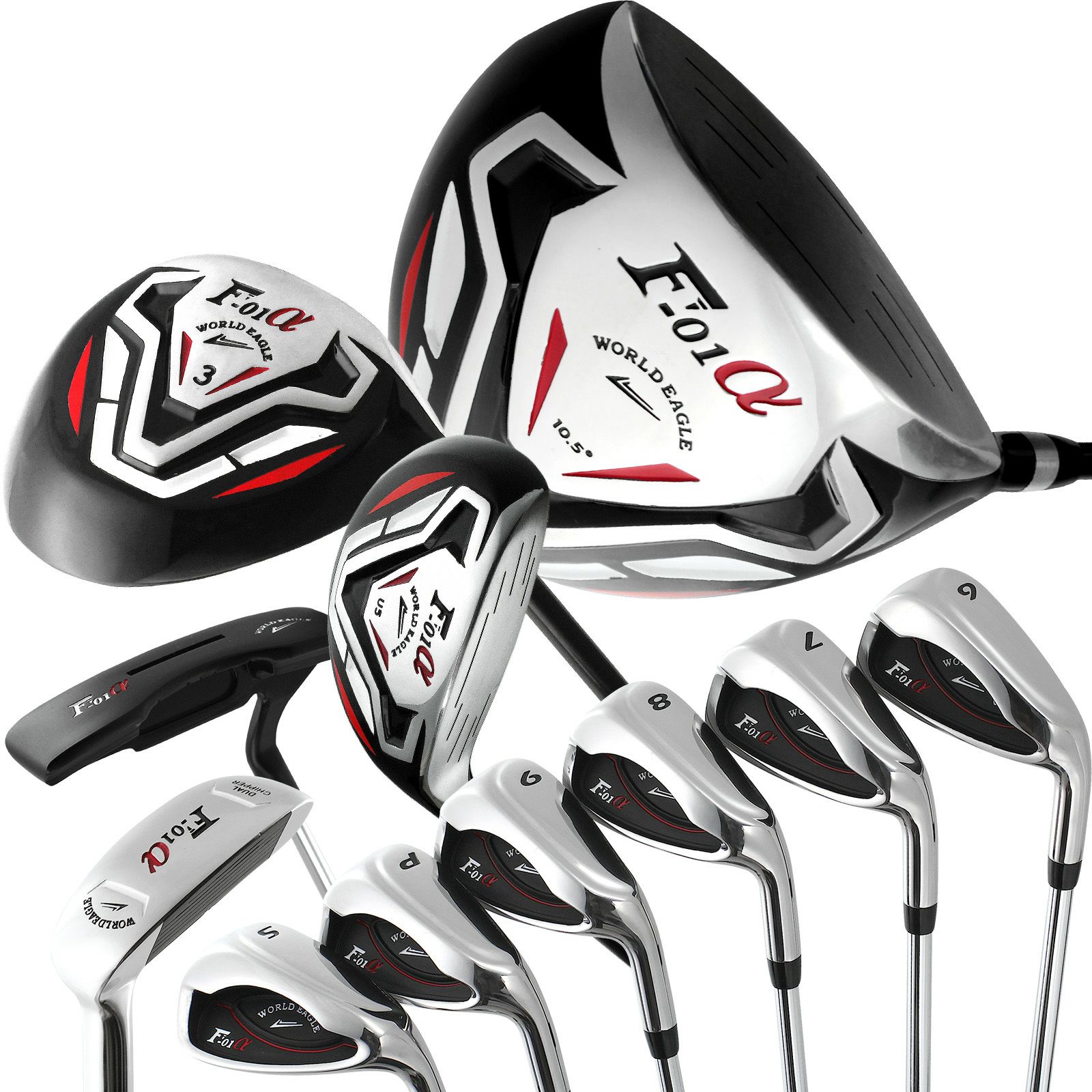 ワールドイーグル F-01 クロス メンズ 13点（11本）クラブセット