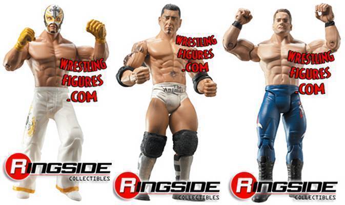 Rey Mysterio Jr.,Batista & Chris Benoit | WrestlingFigs