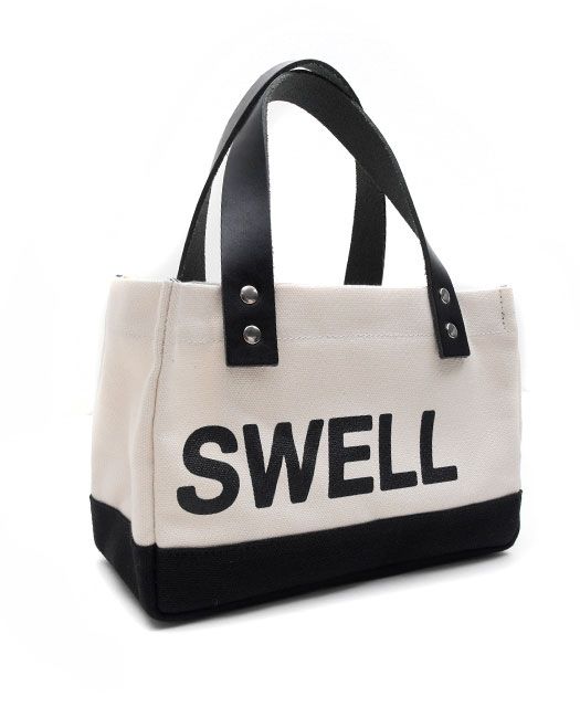 rough & swell - BIG LOGO CART BAG カートバッグ ( ホワイト